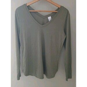 New Lole Agda Long Sleeve V Neck Tee